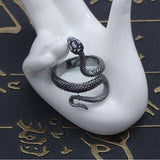 Bague Serpent Fine l Snake Temple