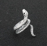 Bague Serpent Fine Acier l Snake Temple