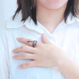 Bague Serpent Fine l Snake Temple