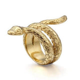 Bague Serpent Fine Acier l Snake Temple