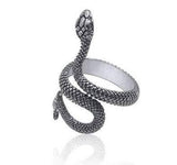 Bague Serpent Fine l Snake Temple