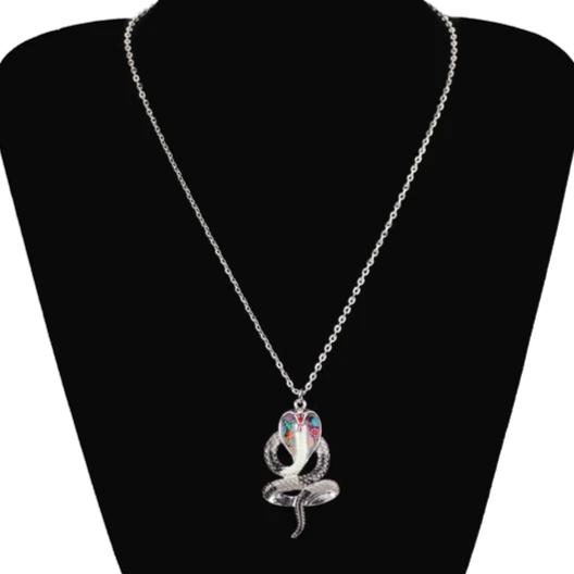 Pendentif Serpent Cobra Naja – Argent Sterling 925 Massif, 4,7 Gr, Tibet