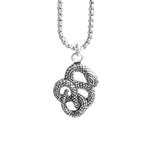 Collier Serpent Grande Couleuvre Taipan (Argent)