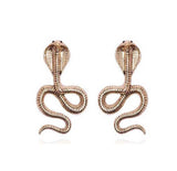 Boucle Oreille Serpent Or l Snake Temple