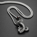 Collier Serpent Dresseur de Cobra (Acier)